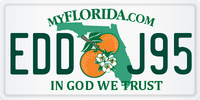FL license plate EDDJ95