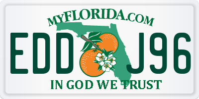 FL license plate EDDJ96