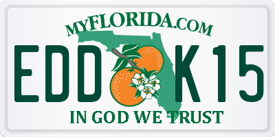 FL license plate EDDK15