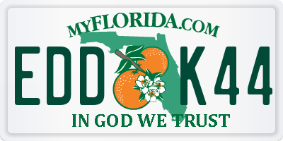 FL license plate EDDK44