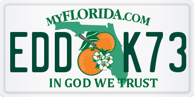 FL license plate EDDK73
