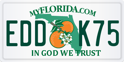 FL license plate EDDK75