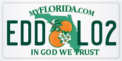 FL license plate EDDL02