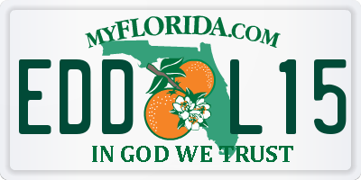 FL license plate EDDL15
