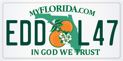 FL license plate EDDL47