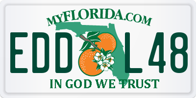 FL license plate EDDL48