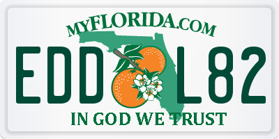 FL license plate EDDL82