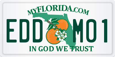 FL license plate EDDM01