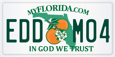 FL license plate EDDM04