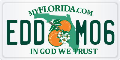 FL license plate EDDM06