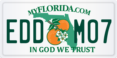 FL license plate EDDM07