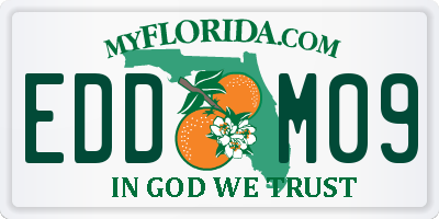FL license plate EDDM09