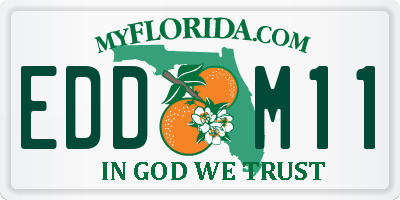 FL license plate EDDM11
