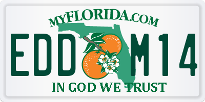 FL license plate EDDM14