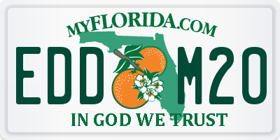 FL license plate EDDM20