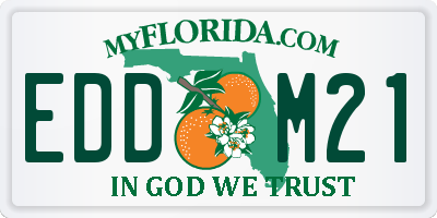 FL license plate EDDM21