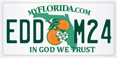 FL license plate EDDM24