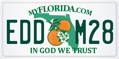 FL license plate EDDM28
