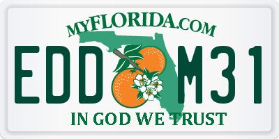 FL license plate EDDM31