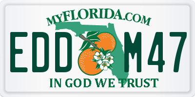 FL license plate EDDM47