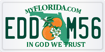 FL license plate EDDM56