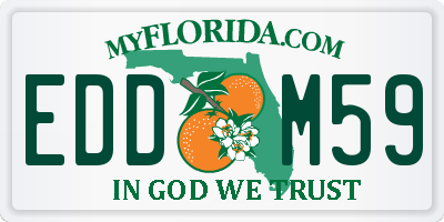 FL license plate EDDM59