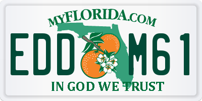 FL license plate EDDM61