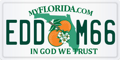 FL license plate EDDM66