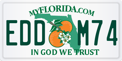 FL license plate EDDM74