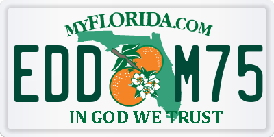 FL license plate EDDM75
