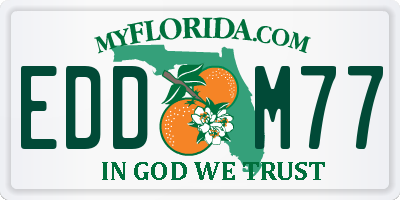 FL license plate EDDM77