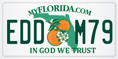 FL license plate EDDM79