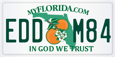 FL license plate EDDM84