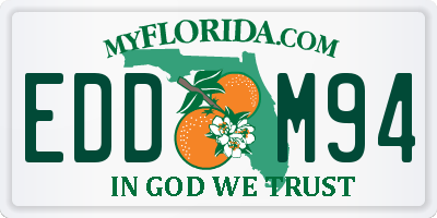 FL license plate EDDM94