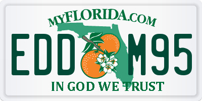 FL license plate EDDM95