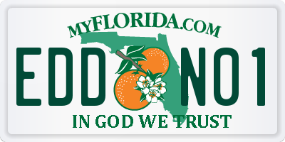 FL license plate EDDN01