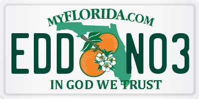 FL license plate EDDN03