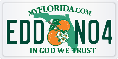 FL license plate EDDN04