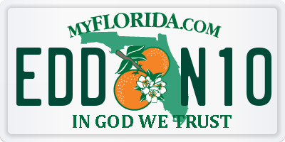 FL license plate EDDN10