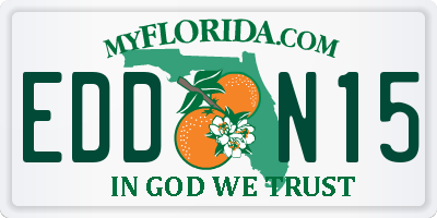 FL license plate EDDN15
