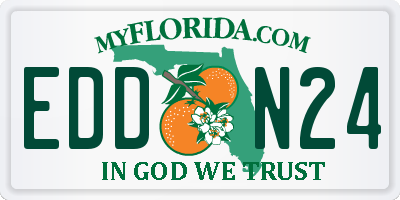 FL license plate EDDN24