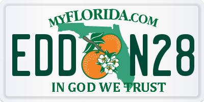 FL license plate EDDN28