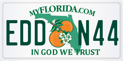 FL license plate EDDN44