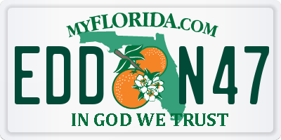 FL license plate EDDN47