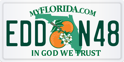 FL license plate EDDN48