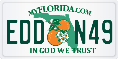 FL license plate EDDN49