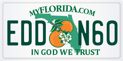 FL license plate EDDN60