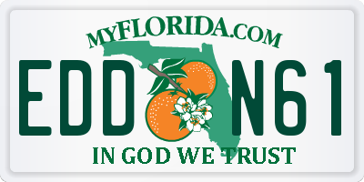 FL license plate EDDN61