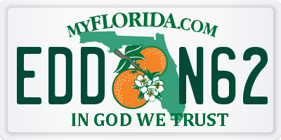 FL license plate EDDN62