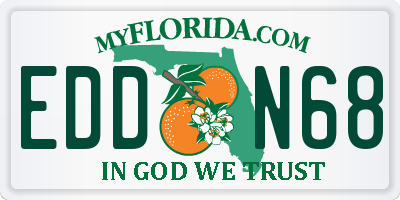 FL license plate EDDN68